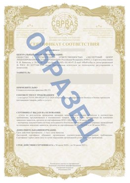 Образец Сертификат СТО 01.064.00220722.2-2020 Инта Сертификат СТО 01.064.00220722.2-2020 